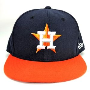 Houston Astros New Era 59fifty Fitted Cap Size 7 3/8 MLB Auth.‎ Collection
